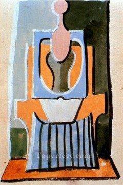 Mujer sentada en un sillón cubista de 1923 Pablo Picasso Pinturas al óleo